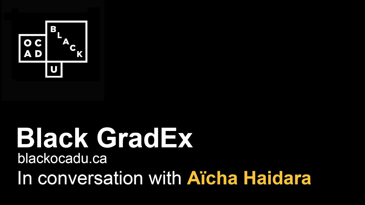 In Conversation With Aicha Haidara Black GradEx 2021 Material Art