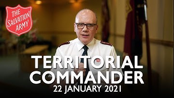 A Message from the Territorial Commander | The Salvation Army