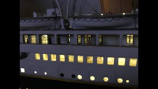 Titanic lights on model scale 1:200