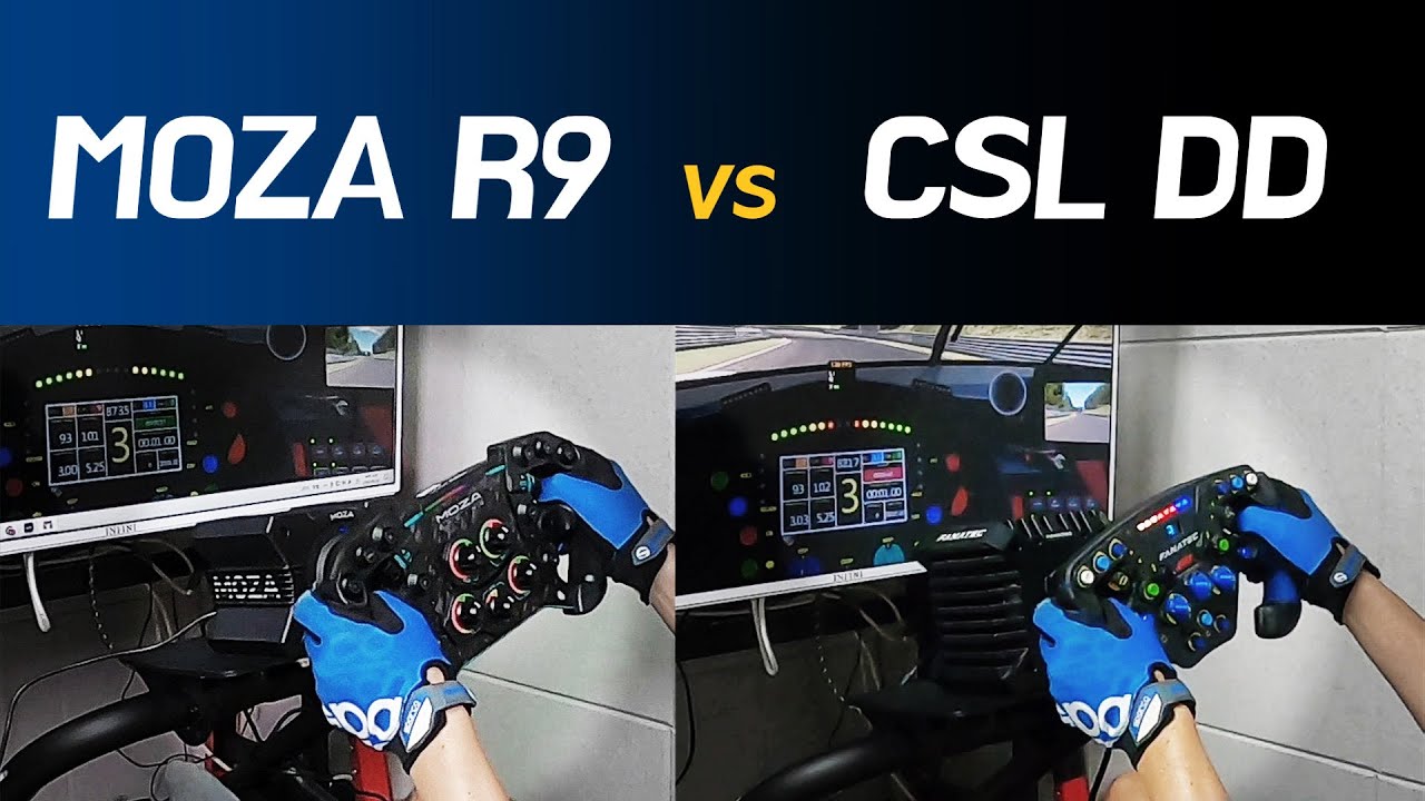 MOZA R9 비교 테스트