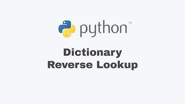 Dictionary Reverse Lookup