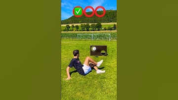 3 trick shots - which one is fake? 👀🤯⚽️ #patrickbfree #trickshot #realvsfake #youtube #shorts