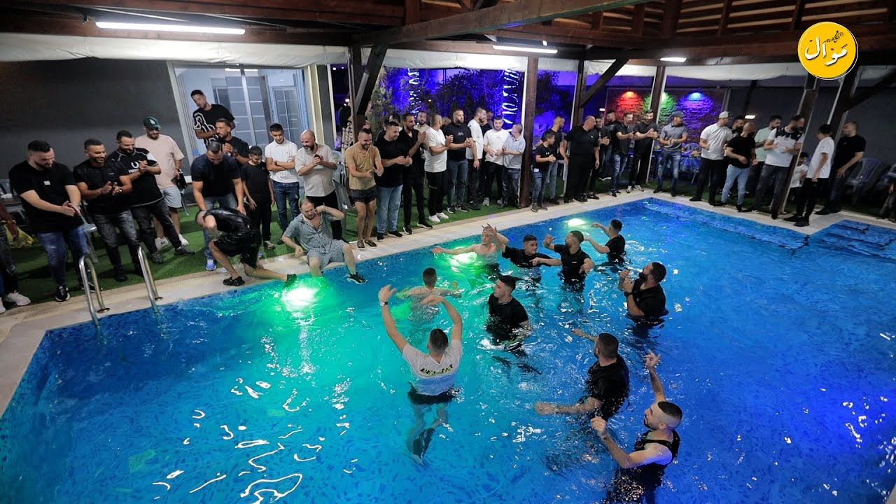 اضخم صفوف الدحية || الفنان ليث نابلسي من سهرة العريس احمد حامد 2025