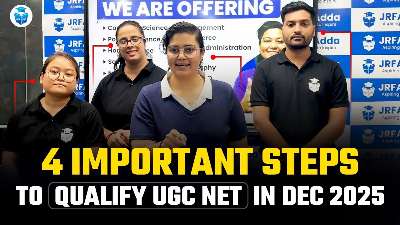 UGC NET Dec 2025: 4 Important Steps to Crack UGC NET JRF in 1st Attempt ...