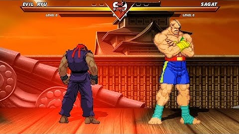 EVIL RYU vs SAGAT - High Level Awesome Fight!