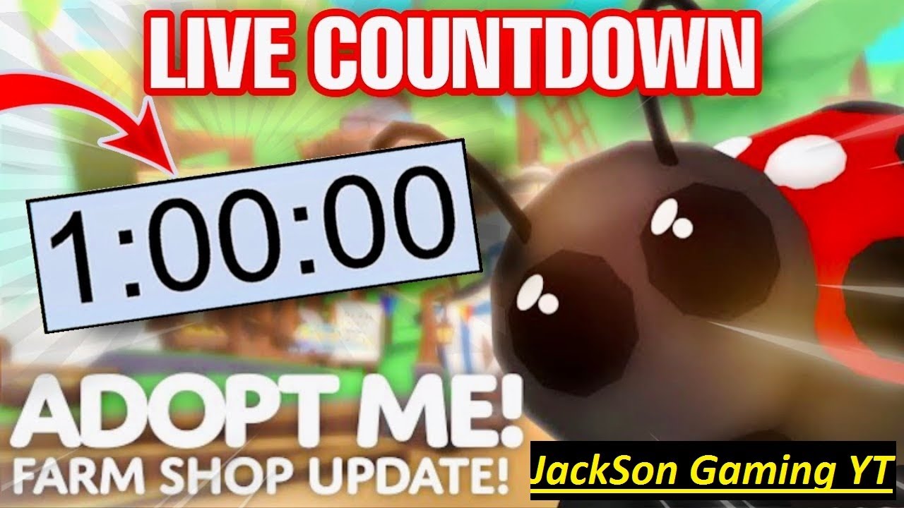 NEW FARM SHOP UPDATE INADOPT ME!! (LIVE COUNTDOWN)
