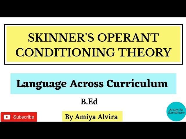 burrhus skinner theory child development