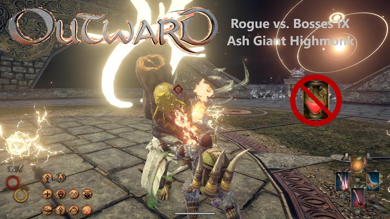 Outward | Rogue vs. Bosses: Ash Giant Highmonk (9/13) (No Healing)
