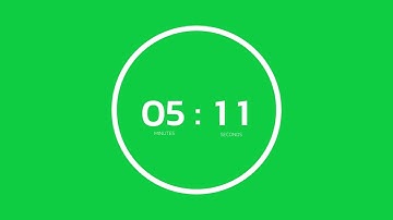 10 Minute Countdown Timer with Animated Circle - 4K Green Screen - 100% FREE