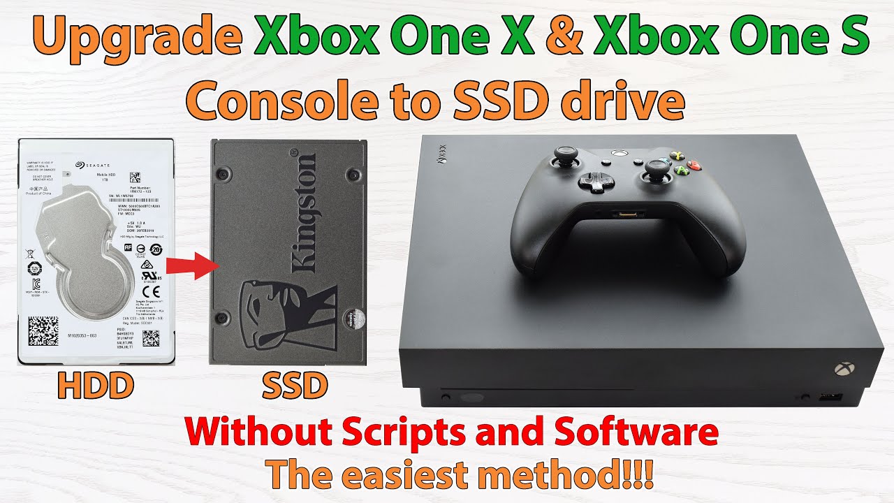 How to Upgrade your Xbox One X and Xbox One S to SSD Drive. WITHOUT Scripts  and Software! - YouTube