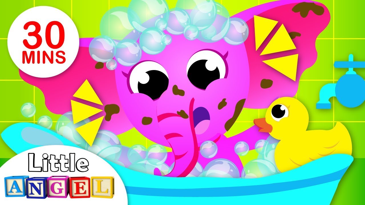 baby lion pokemon Bath Time Songs, Brush Your Teeth | Healthy Habits With Itsy Bitsy | Nursery Rhymes by Little Angel
