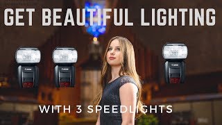 Getting Beautiful Lighting from just 3 Speedlights! Temple Shoot