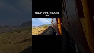 Tapovan Express in curving view. #railvlogger #railway #curvingtrain #mountain #indianrailways