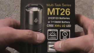 Nitecore MT26 800 lumens XM-L U2