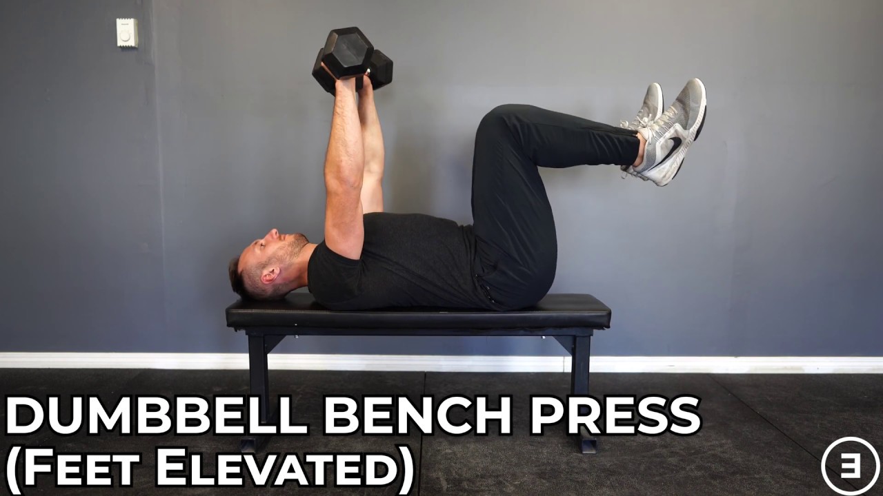 Dumbbell Bench Press Feet Elevated Youtube