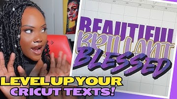 Layering Texts and Fonts In Cricut Design Space