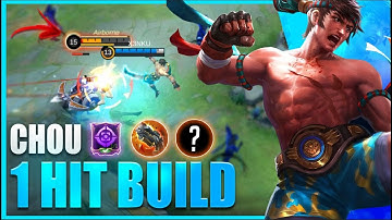ONE-SHOT YOUR ENEMIES WHEN YOU USE THIS CHOU ONE HIT BUILD! CHOU ONE HIT BUILD AND EMBLEM | MLBB