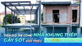 Chỉ Với 600 Triệu Đã Có Thể Sở Hữu Mẫu Nhà Khung Thép 2 Tầng Hoàn Thiện Tại Ninh Bình Part 2