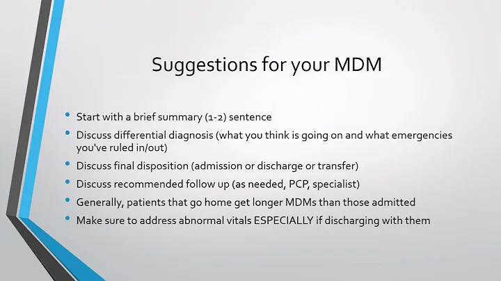 How to write an HPI and MDM in the ED