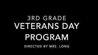 Cassville Intermediate School Third Grade Veterans Day Program