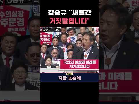 물러서지 않은 강승규 "새빨간 거짓말입니다"