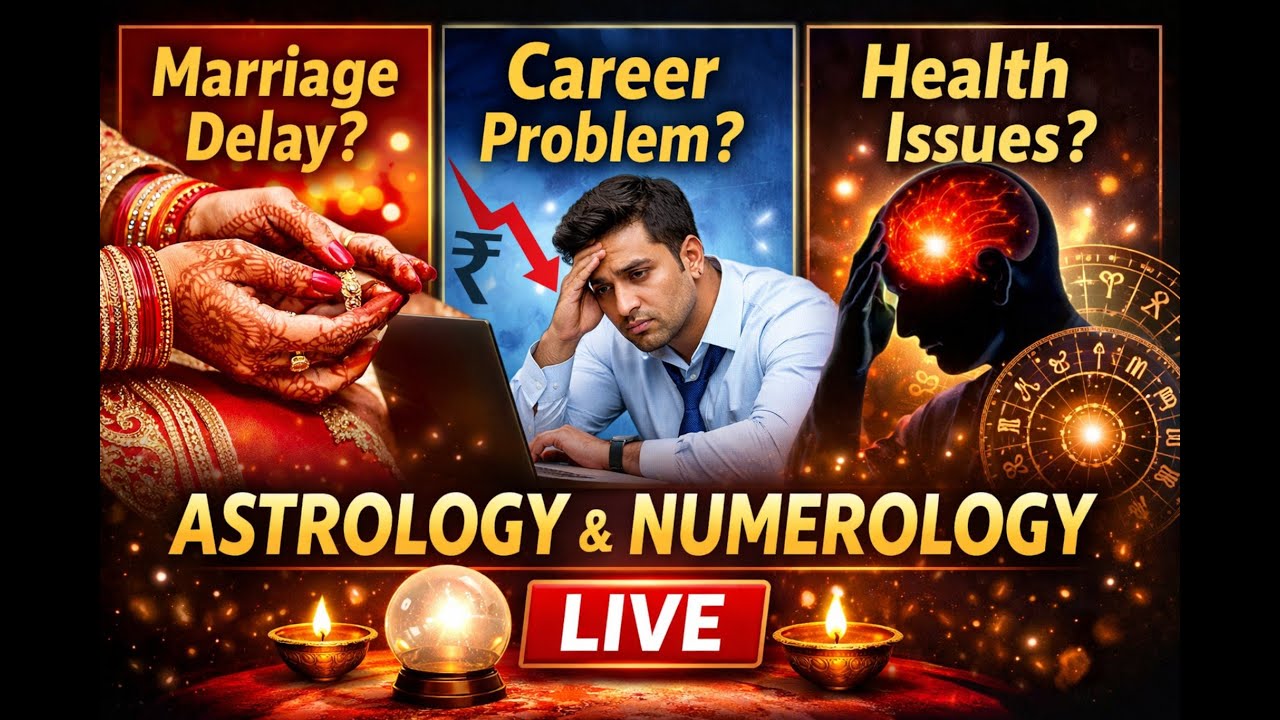 LIVE: Marriage Delay, Career & Money Problems | Astrology Numerology