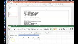 Linear Programming  Product Mix