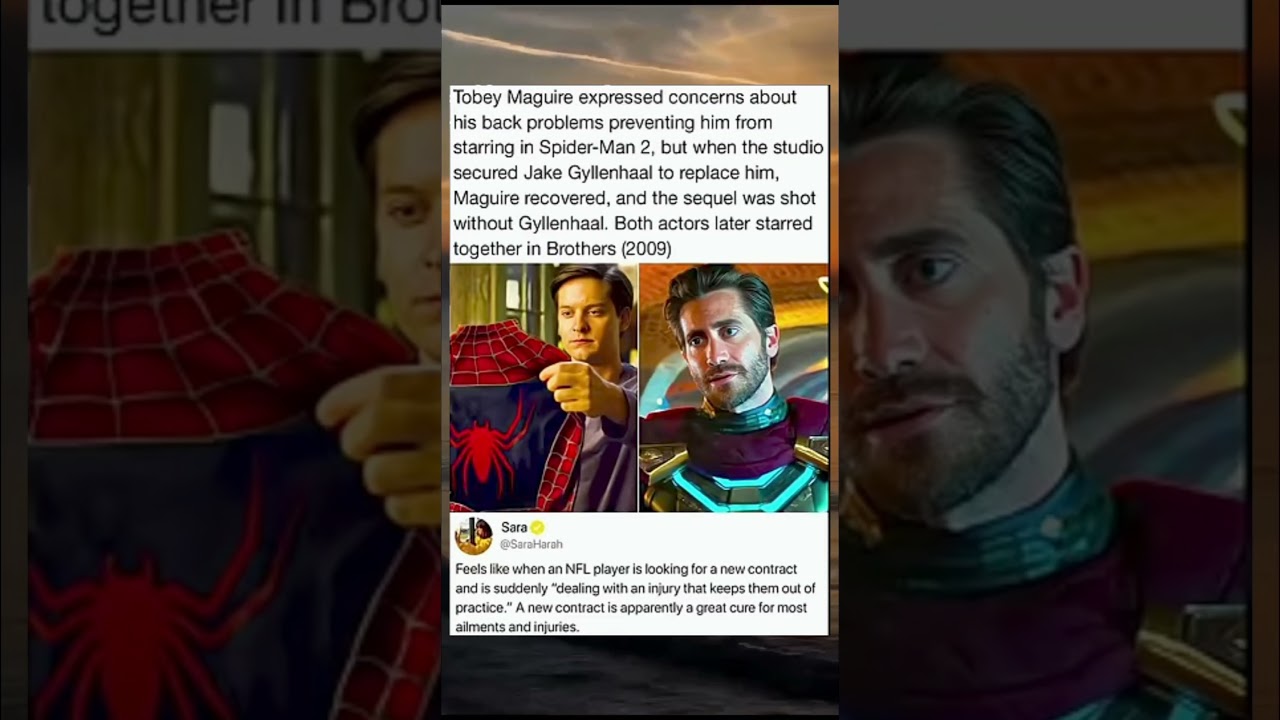 Tobey Maguire expressed concerns about his back problems preventing him from 