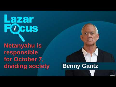 Benny Gantz: Netanyahu is responsible for October 7, dividing society