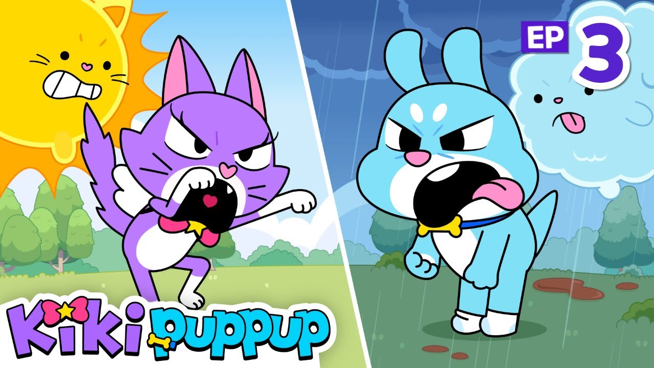 [NEW] Rain Rain, Go Away vs Come Again ☔️ | EP03 | Cartoon for Kids | Kikipuppup Nursery Rhymes