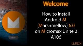 How to get android m 6.0 on unite 2 a106 without flashing