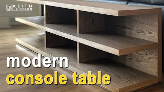 How to build a modern console table.