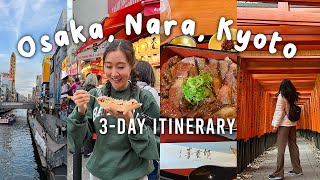 Japan Travel Vlog: best things to do in OSAKA, NARA, and KYOTO 2023 screenshot 5