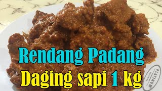 Cara membuat rendang daging sapi padang 1 kg