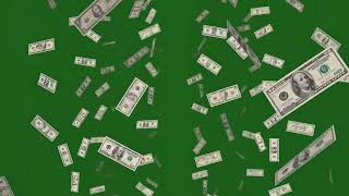 Money Rain Green Screen | Falling Money Green Screen Overlay