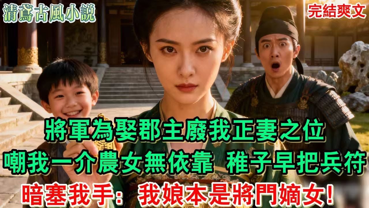 【完結爽文】將軍為娶郡主廢我正妻之位，嘲我一介農女無依靠，他不知稚子早把兵符暗塞我手：我娘本是將門嫡女！#小說#追妻火葬場#愛情#古言小說 #逆袭 #爽文完結 #大女主