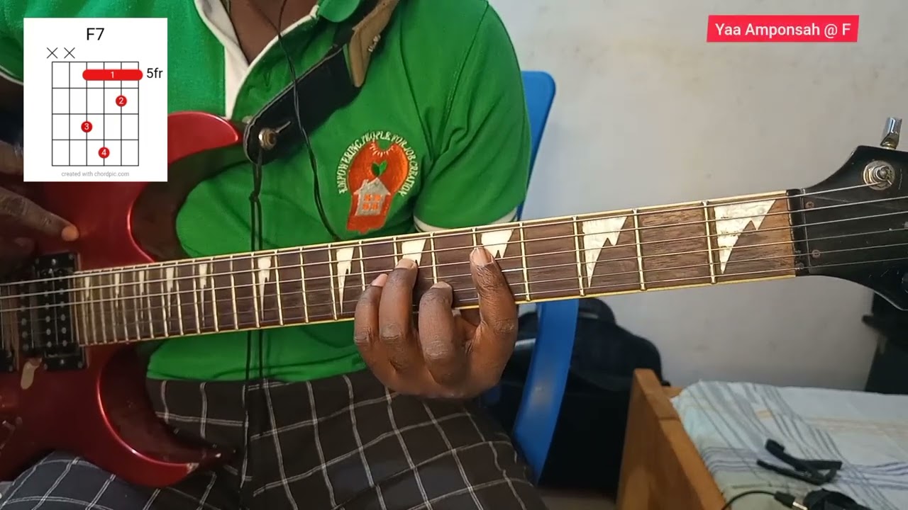 Yaa Amponsah guitar tutorial @ F