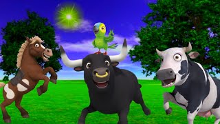 Ei pollito pió 3d Trakter ।EI pollito/granja de la vaca animato fiesta