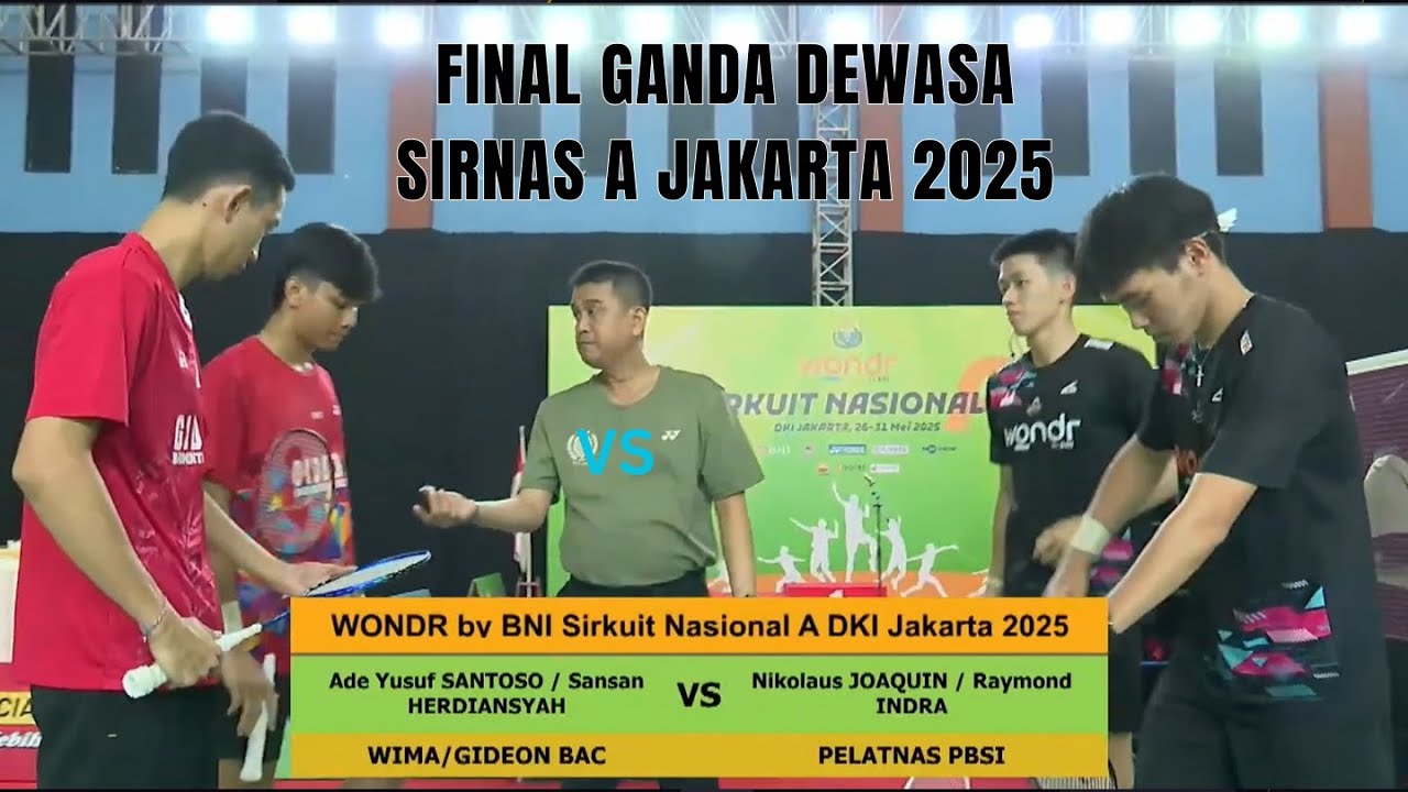 Ade Yusuf / Sansan vs Nikolaus Joaquin / Raymond Indra PBSI : Final GDA Sirnas A Jakarta 2025