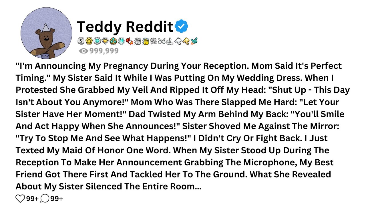 «Я объявляю о своей беременности во время вашего приёма. Мама сказала, что это идеальное время...»