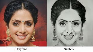 Tribute the Sketch to Legendary Actress "Sri Devi Kapoor" II By Prem Gehlot. screenshot 5