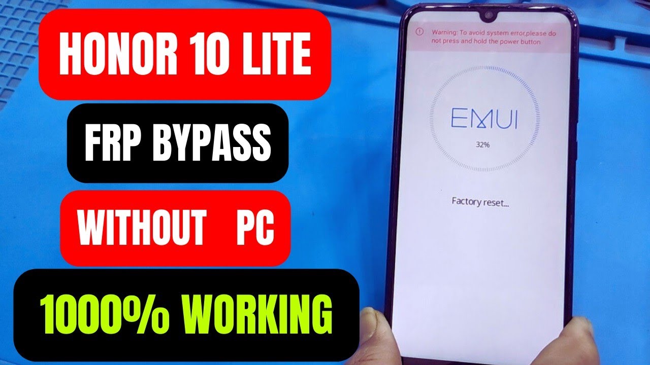 honor 10 lite frp bypass honor 10 lite frp frp honor 10 lite YouTube