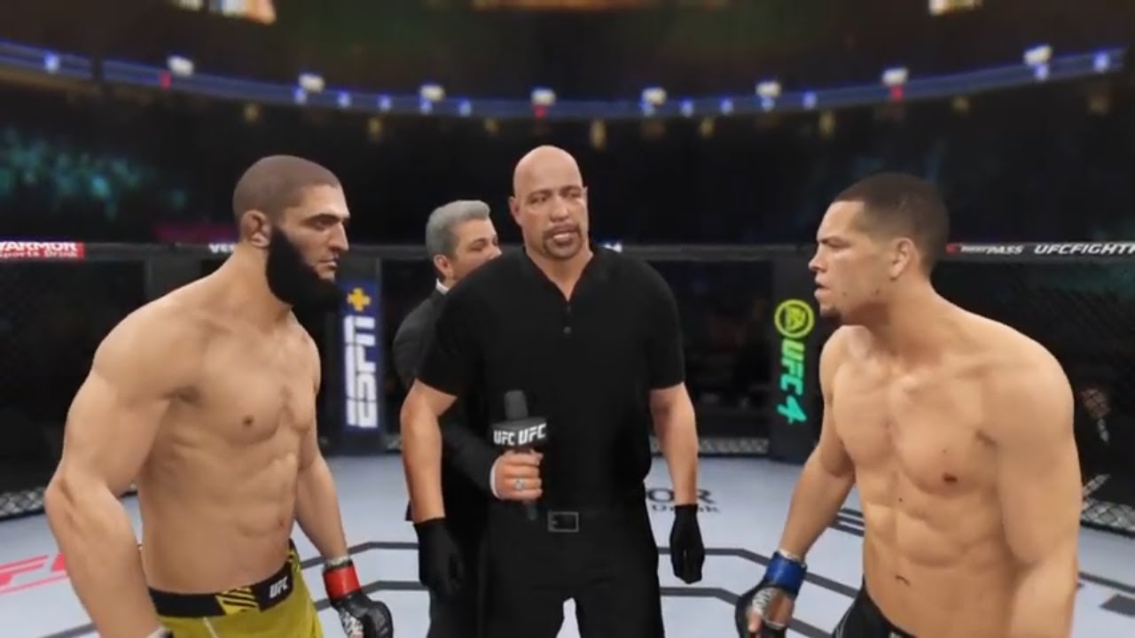UFC 279 | Khamzat Chimaev vs Nate Diaz UFC 4 Simulation
