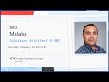 GDG San Jose Event on &quot;App development using Flutter and AWS Amplify&quot; by Mo Malaka.