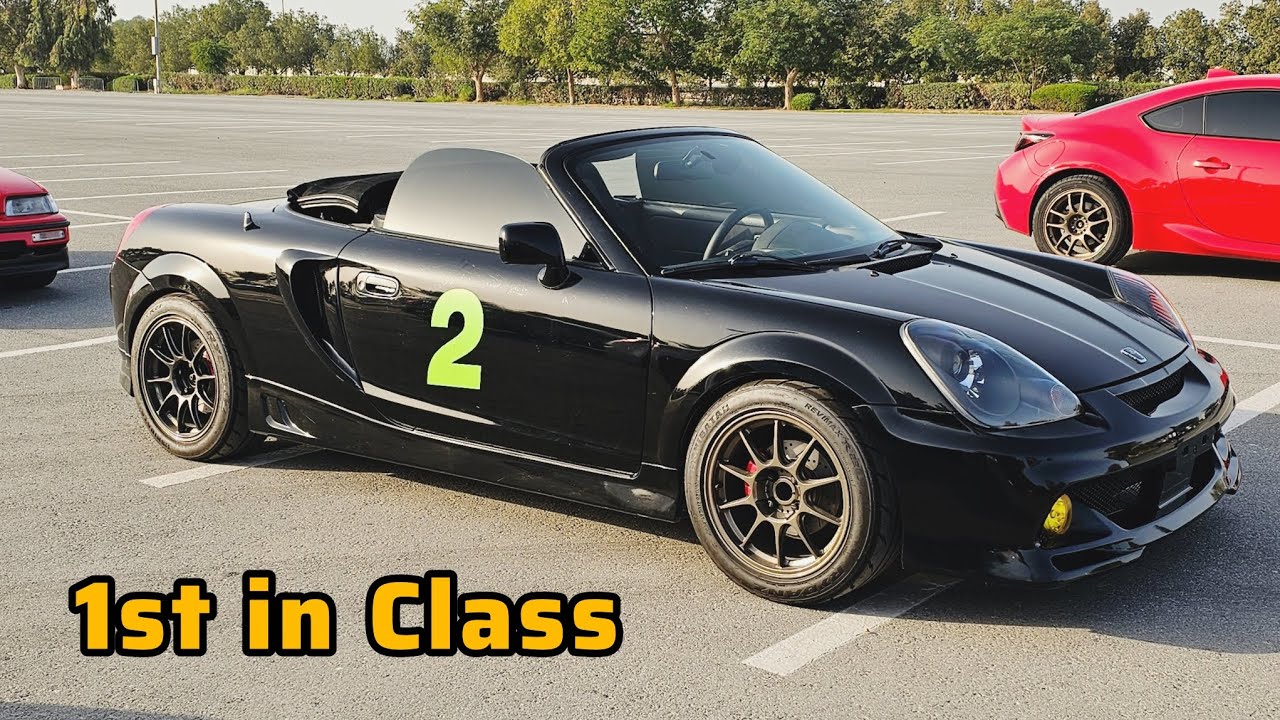 Project Black Mr2 Spyder quick review and AutoCross winning heat 