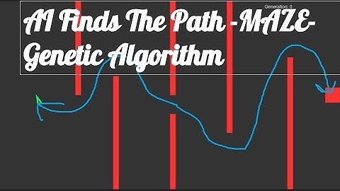 AI Finds The Path | 2D Maze | Genetic Algorithm