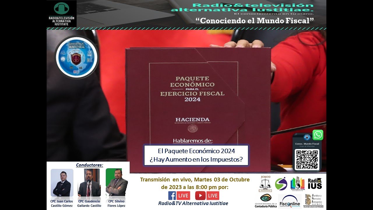 Mundo Fiscal Conociendo el Mundo Fiscal - 03/Oct/2023 - Programa 101. - YouTube