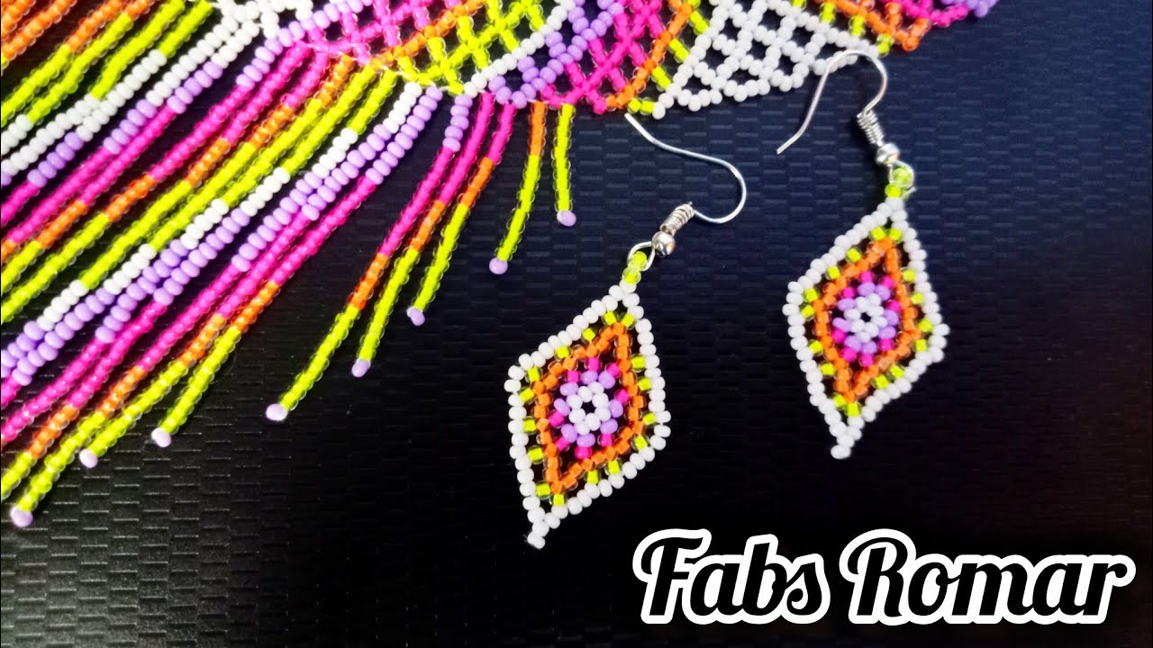 Aretes rombo neón ❤️