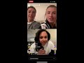 Leah Williamson and Alex Scott Istagram live