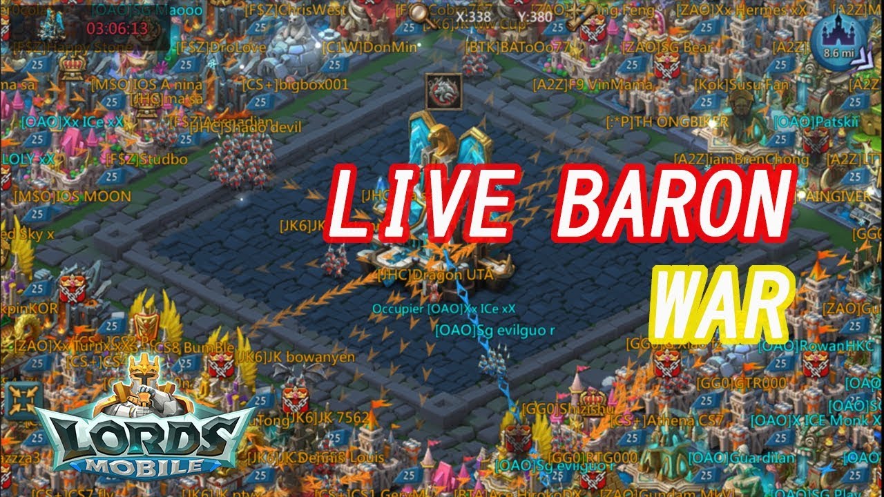 王國紀元 Lords Mobile - Live Baron War (feat BrenChong) - We WON! - YouTube